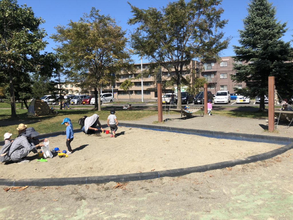 屯田公園の砂場